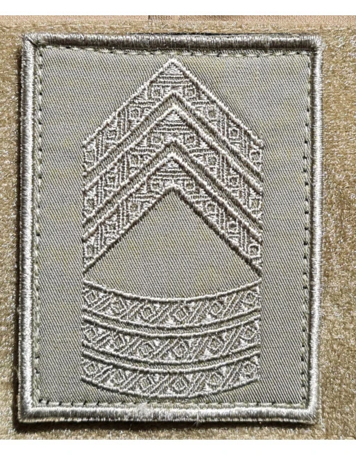 Gradstegn Seniorsergent, khaki på Velcro Gradstegn Seniorsergent, khaki på Velcro
