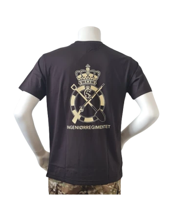 LANCER - T-shirt, MTS-Khaki m. Ingeniørregimentets Regimentsmærke