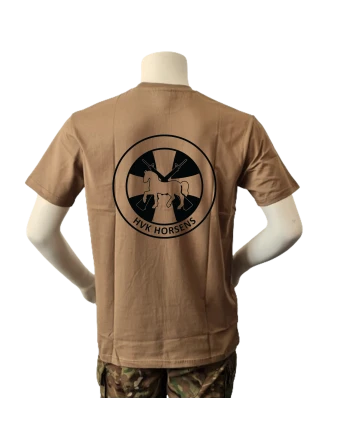 Lancer T-shirt med Hjemmeværnskompagni Horsens, tryk på bryst