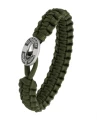 From Soldier To Soldier - Armbånd, Oliven med sort FSTS sølvlås