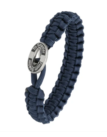 From Soldier To Soldier - Armbånd, Camouflage med sort FSTS sølvlås