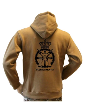 Lancer - Hoodie, MTS-Khaki med TRÆNREGIMENTET tryk på ryg