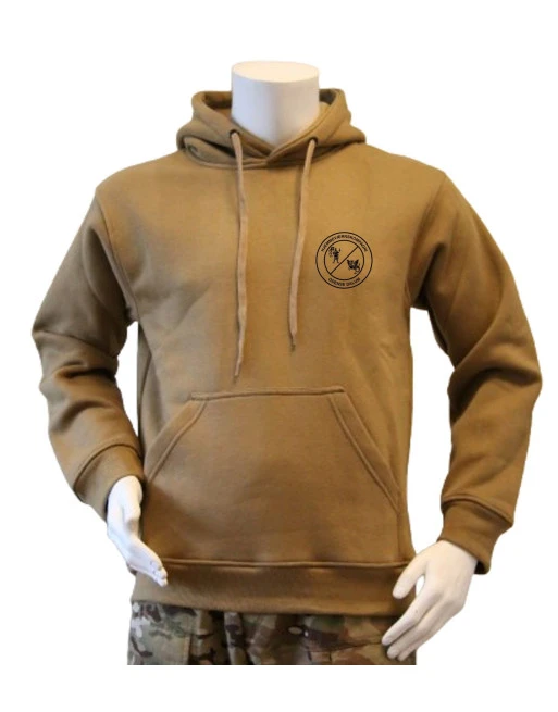 Lancer Hoodie, Coyote med HVK Odense Dalum tryk på ryg