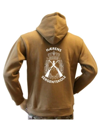 Lancer - Hoodie, Coyote med HÆRENS SERGENTSKOLE tryk på ryg