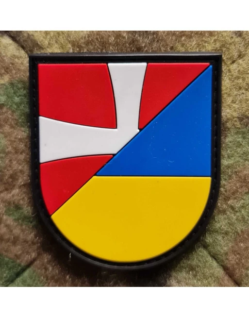 Danmark/Ukraine Skjold, PVC mærke med Velcro Danmark/Ukraine Skjold, PVC mærke med Velcro