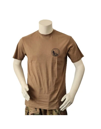 Lancer T-shirt med HVK TØNDER, tryk på bryst, MTS-Khaki