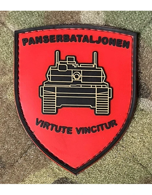 Jydske Dragonregiment, PNBAT Skjold PVC mærke på velcro Jydske Dragonregiment, PNBAT Skjold PVC mærke på velcro