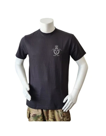 Lancer T-shirt, Sort med FHV 221, tryk på bryst