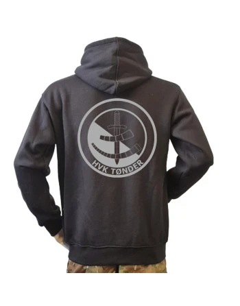 Lancer - Hoodie, Sort med HVK Tønder tryk på ryg
