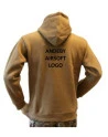 Lancer Hoodie, Coyote med Andeby Airsoft, tryk på ryg