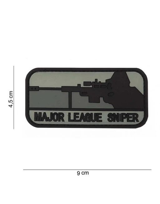 Major League Sniper 3D PVC Patch (Sort/grå) Major League Sniper 3D PVC Patch (Sort/grå)