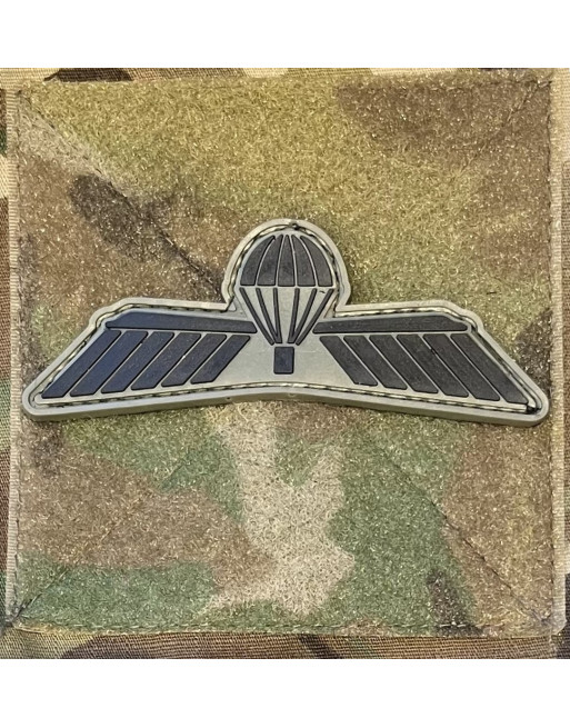 Hollandsk Faldskærmsvinge, PVC på velcro, oliven/sort Hollandsk Faldskærmsvinge, PVC på velcro, oliven/sort