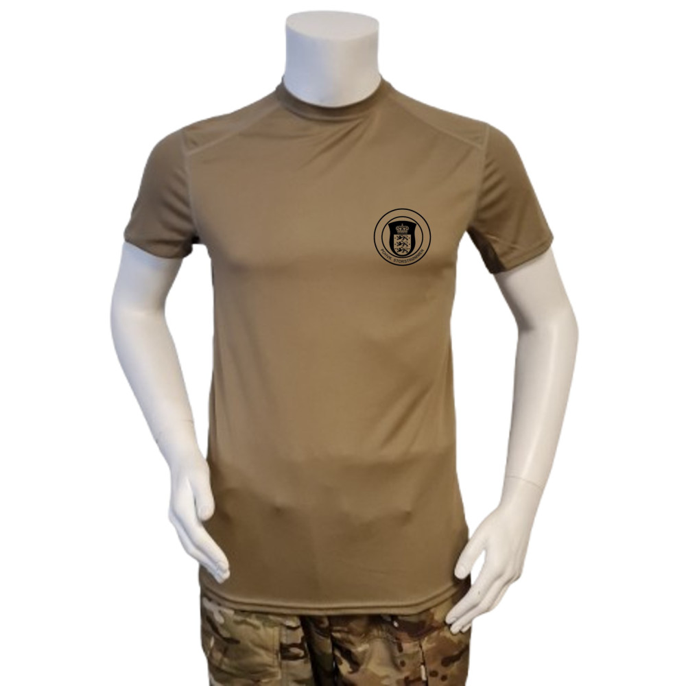 XGO - T-shirt, TAN-499 med POHVK Storstrømmen, tryk på bryst