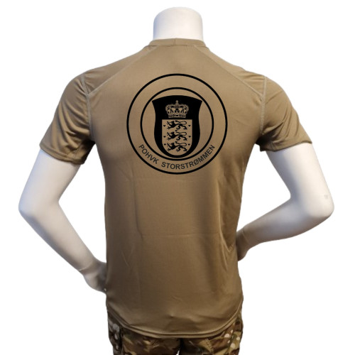 XGO - T-shirt, TAN-499 med POHVK Storstrømmen, tryk på bryst