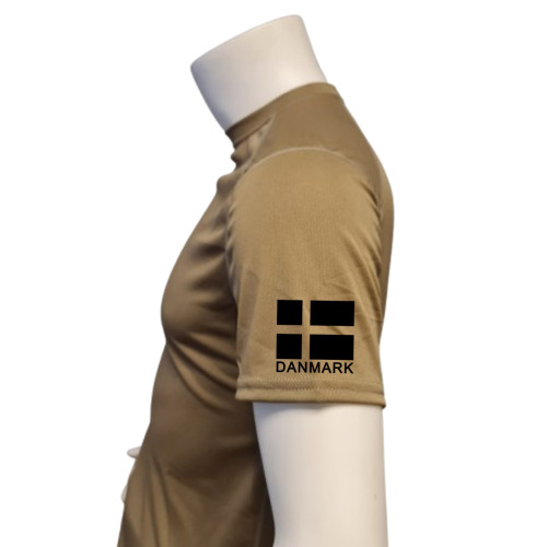 XGO - T-shirt, TAN-499 med POHVK Storstrømmen, tryk på bryst