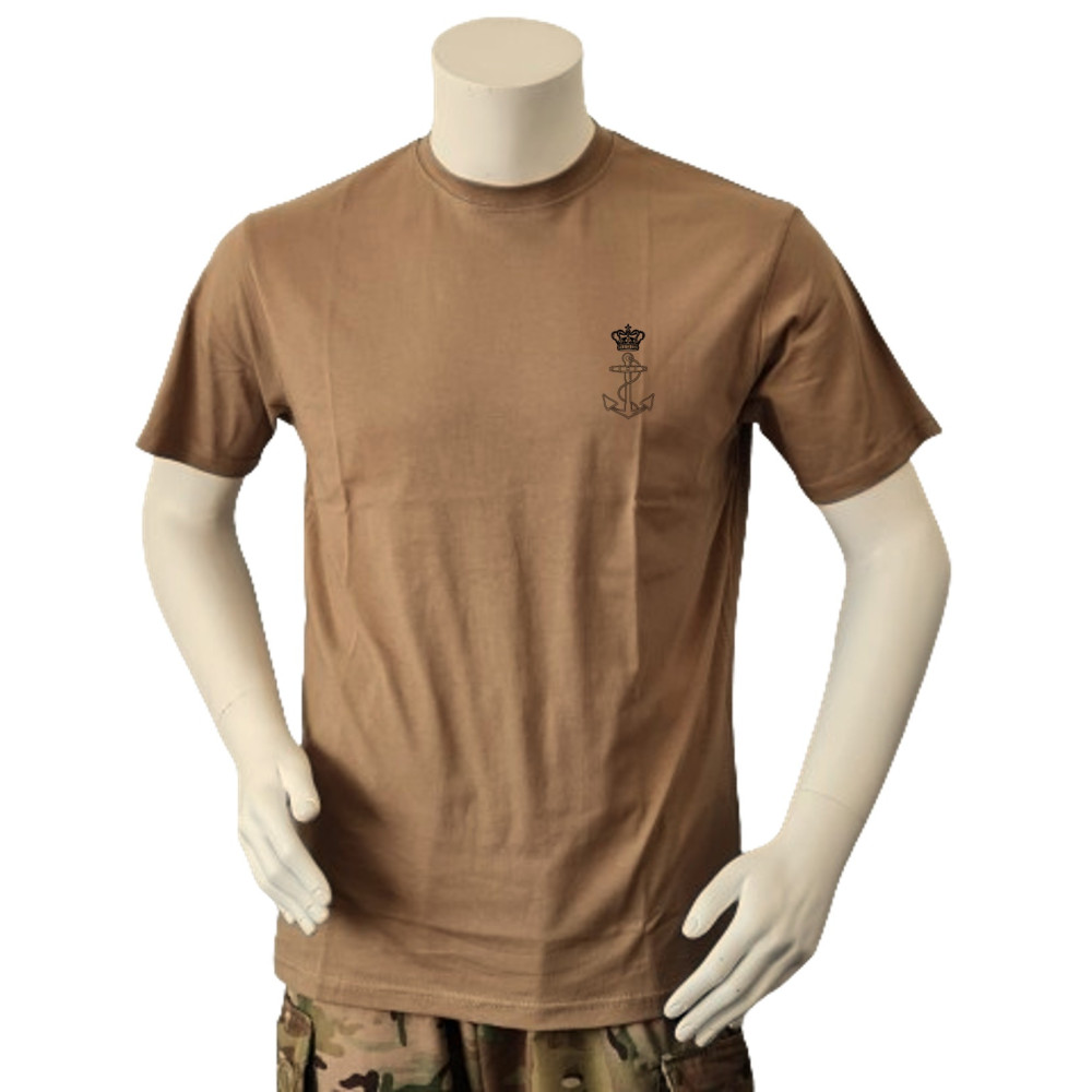 LANCER - T-shirt, MTS-Khaki m. HDMS Esbern Snare, tryk på ryg