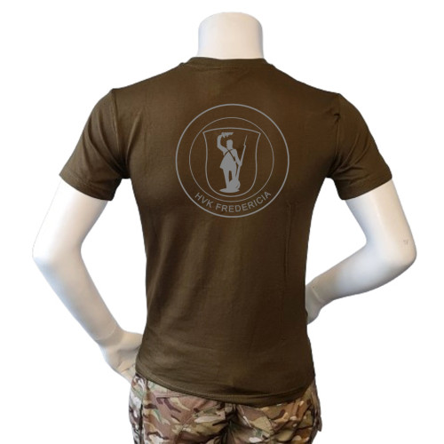 LANCER - T-shirt, Oliven m. HVK Fredericia, tryk på bryst