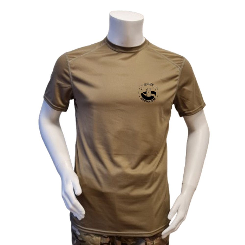 XGO - T-shirt, TAN-499 med HVK AROS, tryk på bryst