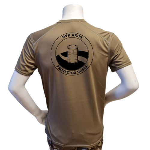 XGO - T-shirt, TAN-499 med HVK AROS, tryk på bryst