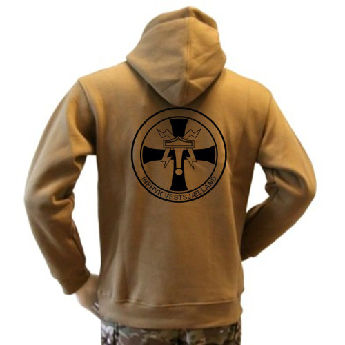 LANCER - Hoodie, Coyote med INFHVK Vestsjælland, tryk på ryg