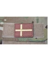 Dannebrog, lille med Velcro, Sand/Brun