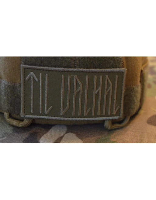 TIL VALHAL Patch, 8cm X 4cm, Grøn/oliven TIL VALHAL Patch, 8cm X 4cm, Grøn/oliven