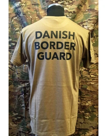 RAVEN - T-shirt, MTS-khaki - med DANISH BORDER GUARD tryk