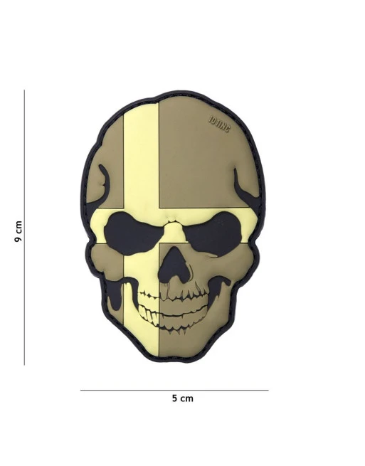 PATCH 3D PVC SKULL SWEDEN SUBDUED PATCH 3D PVC SKULL SWEDEN SUBDUED