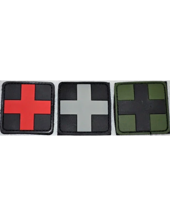 Røde kors, PVC Patch, velcro