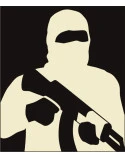 Reshet Graf - Thermal Target, Half Man AK-47 (46x48cm)