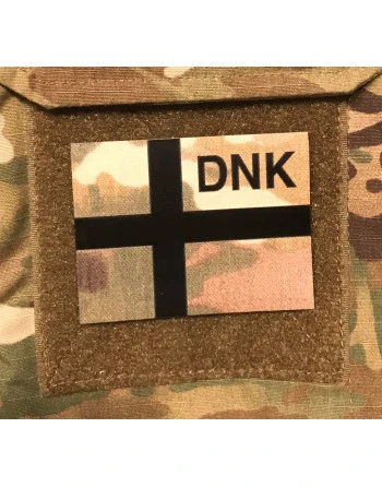 IR Dannebrog DNK på Velcro, MultiCam Print